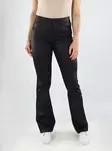 Vero Moda dambyxor VMFLASH MR Coated svart - Byxor för damer - 139274 - 1