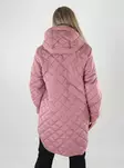 Vila lätt vadderad jacka VITATE L/S HOODED JACKET Nostalgia Rose - Lätta jackor för damer - 142114 - 2