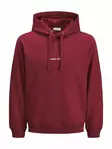 Jack&Jones herrhoodie JORNORREBRO tibetansk röd - Huvtröjor för herrar - 139904 - 1