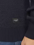 Jack&Jones herrtröja Globe Crew Neck humör indigo - Stickat för herrar - 136934 - 5