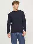 Jack&Jones herrtröja Globe Crew Neck humör indigo - Stickat för herrar - 136934 - 1