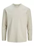 Jack&Jones Premium långärmad tröja för herr Solid fjädergrå - Tröjor för herrar - 137524 - 1