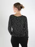 JDY dam stretchskjorta Life svart/ditzy flow - Långärmade tröjor för damer - 140094 - 2
