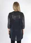 JDY kimono/kofta dam 3/4 asfalt - Stickat för damer - 138544 - 2
