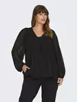 Only Carmakoma dam plus size skjorta svart - Långärmade tröjor för damer - 136834 - 1