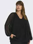 Only Carmakoma dam plus size skjorta svart - Långärmade tröjor för damer - 136834 - 4