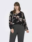 Only Carmakoma damskjorta plus size V-ringad svart/höst - Skjortor och blusar för damer - 138884 - 2