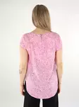 Only lång t-shirt för damer ONLVIC Topp fuchsia rosa/ranch flow - T-shirts för damer - 138124 - 3
