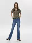 Only dam t-shirt Moster svart/leo - T-shirts för damer - 136484 - 2
