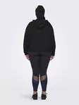 Only Play Curvy Plus Size Sweatshirt Lounge Svart - Sport huvtröjor och sweatshirts för damer - 138964 - 2