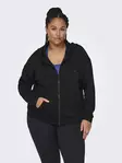 Only Play Curvy Plus Size Sweatshirt Lounge Svart - Sport huvtröjor och sweatshirts för damer - 138964 - 1