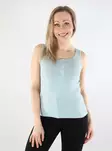 Pieces ribbad topp för damer PCKITTE Tank molnblå - Toppar för damer - 138234 - 1