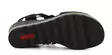 Rieker kilsandaler för damer 67465-00 svart - Rieker sandals - 138154 - 5