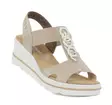 Rieker Kilsandaler 67498-62 beige - Rieker sandals - 140924 - 1