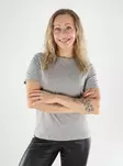 Vero Moda dam t-shirt i ekologisk bomull ljusgrå/silver - T-shirts för damer - 139504 - 1