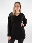 Vero Moda damtröja V-ringad Lång svart - Stickat för damer - 137424 - 1