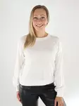 Vero Moda damtröja VMNEWLEX Stitch Raglan snövit - Stickat för damer - 139124 - 1