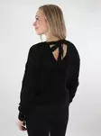 Vero Moda damtröja Newverena Backdetail svart - Stickat för damer - 137684 - 1