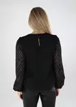 Vila damskjorta O-ringad svart - Långärmade tröjor för  damer - 138874 - 2