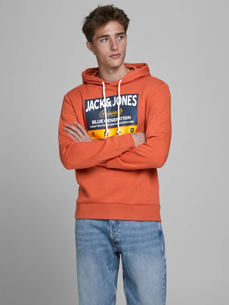 Jack&Jones Huvtröja Tonni hood - Huvtröjor för herrar - 126764 - 1