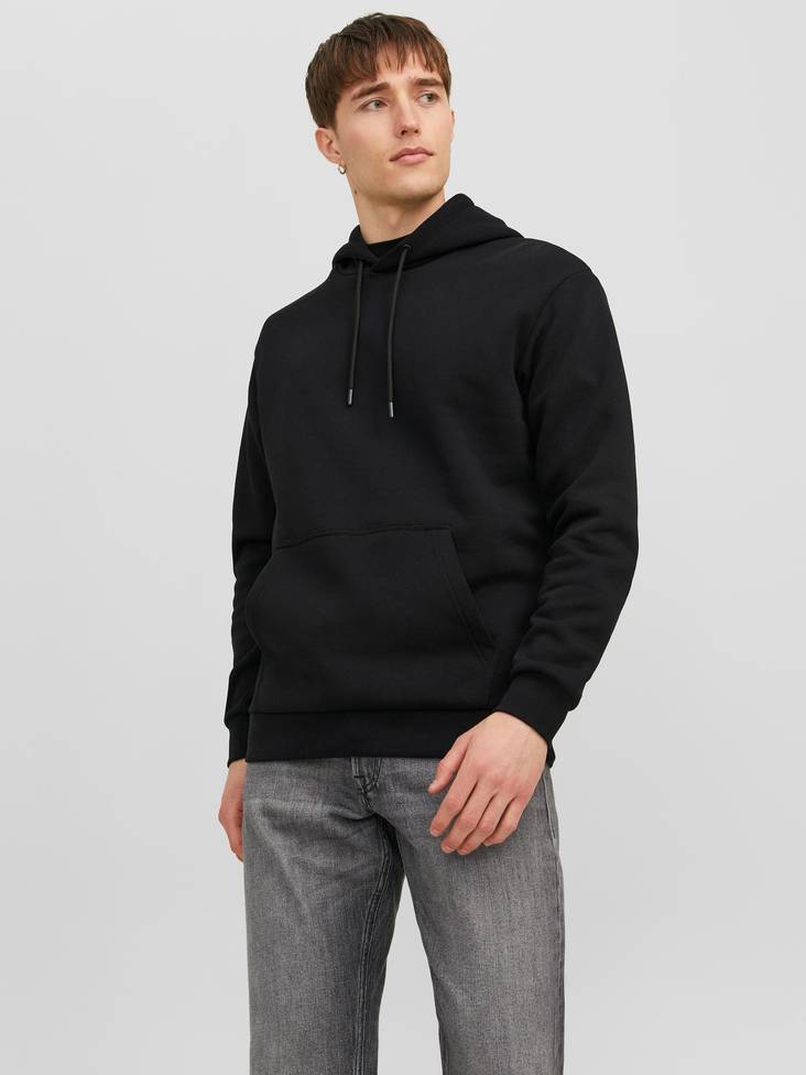 Jack&Jones Hoodie Bradley hood svart - Huvtröjor för herrar - 134154 - 1