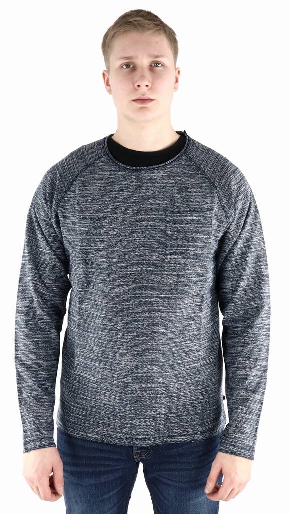 Jack & Jones herr tröja Eterry o-neck, vit, mörkblå - Tröjor för herrar - 126604 - 1