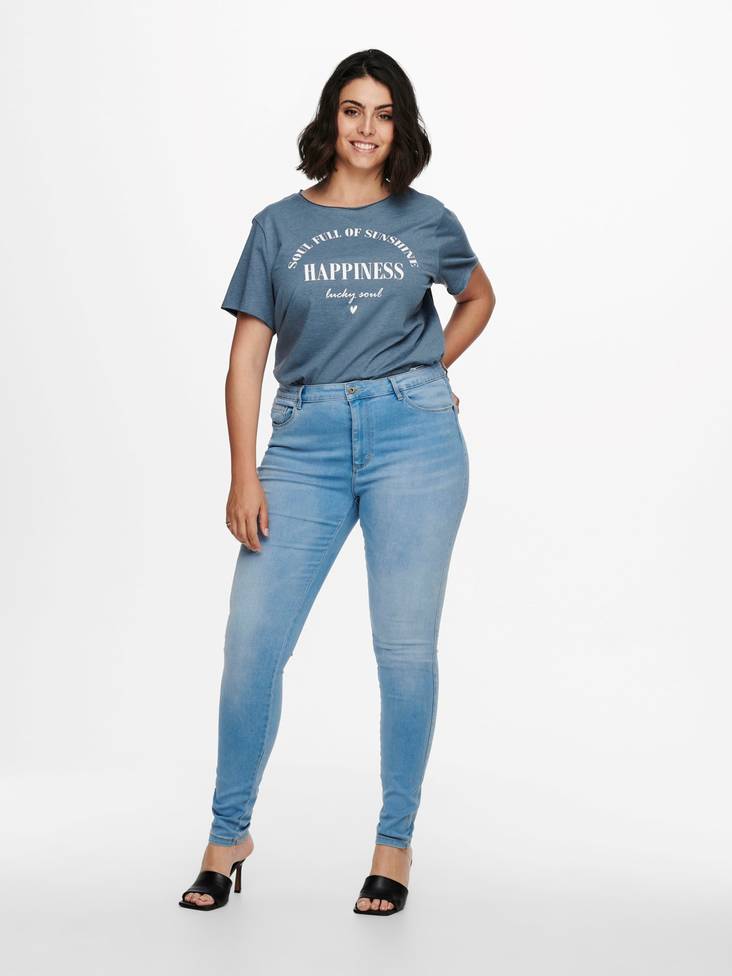 Only Carmakoma Jeans Augusta hw ljusblå - Jeans för damer - 132774 - 1