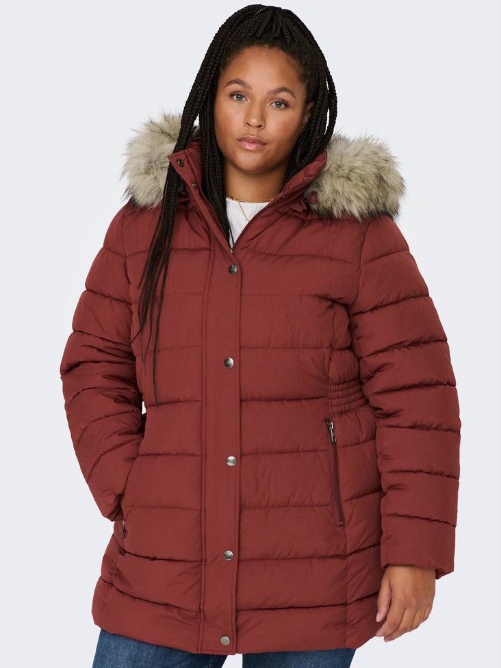 Only Carmakoma Plus size Vinterjacka Luna spiced apple - Vinterjackor för damer - 132134 - 1