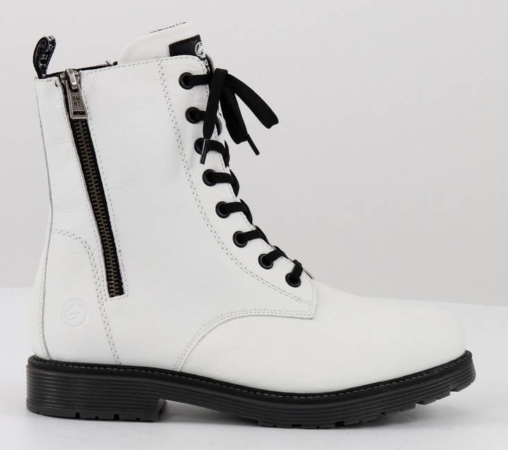Rieker Remonte dam läder stövletter D4871-80 vit - Rieker ankelboots - 129444 - 1