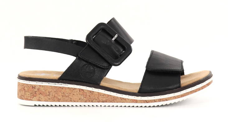 Rieker damsandaler V3667-00 svart - Rieker sandals - 135394 - 1