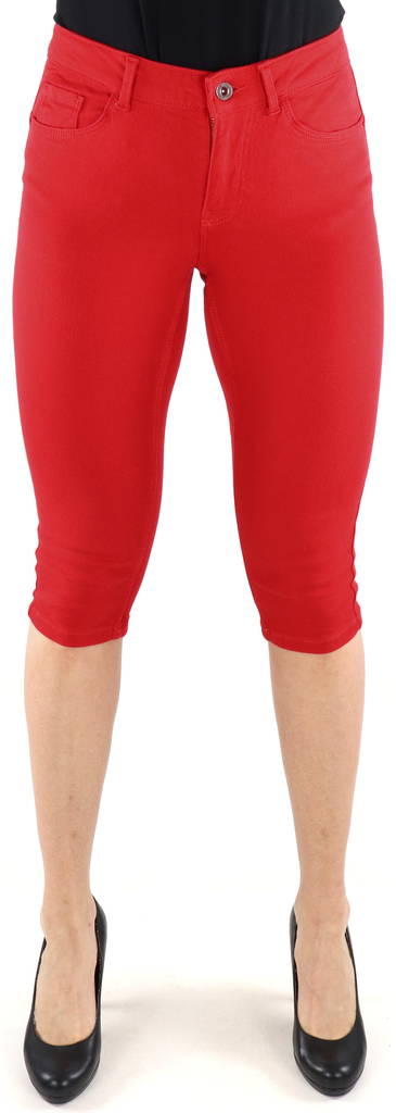 Vero Moda Capris Honniseven push up, röd - Shorts och capribyxor för damer - 131354 - 1