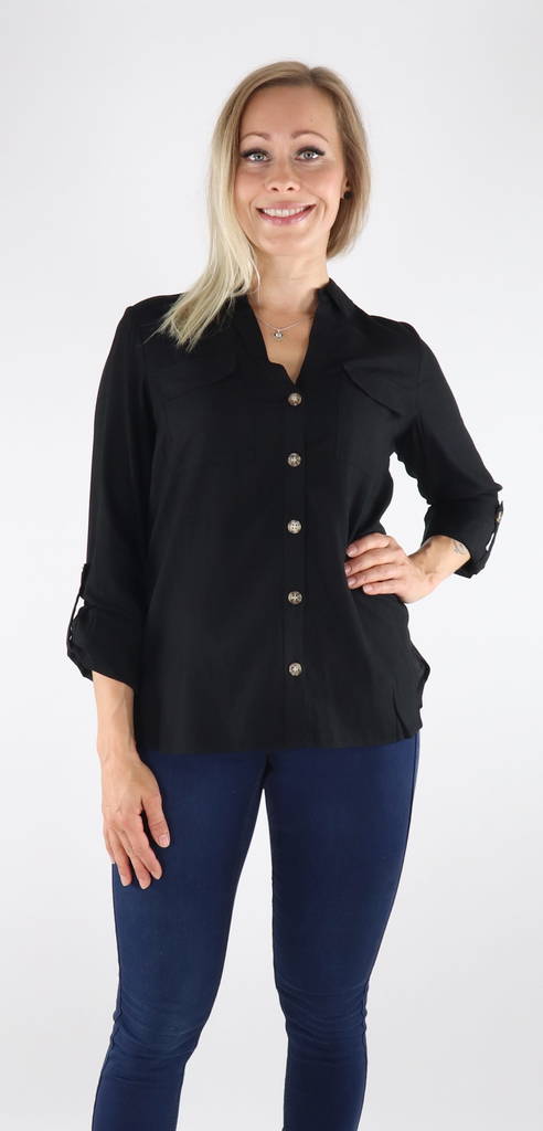 Vero Moda Skjorta Bumpy, svart - Skjortor och blusar för damer - 131524 - 1