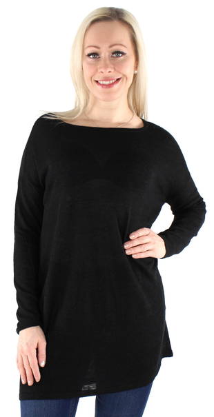 Vila Stickad tröja Filak oversize svart Vila Stickad tröja Filak oversize svart