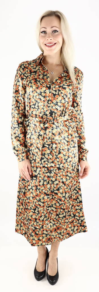 Vila Skjortklänning Mocala svart/w.flower - Klänningar och tunikor - 129244 - 1