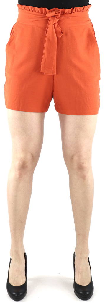 Vila Shorts Rasha hw orange - Shorts och capribyxor för damer - 128494 - 1