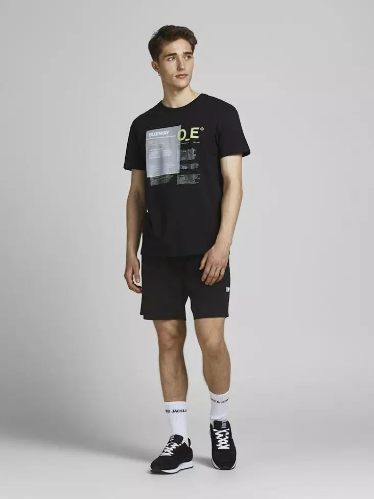 Jack&Jones sweatshorts för herr svart - Shorts och capribyxor för herrar - 136364 - 1