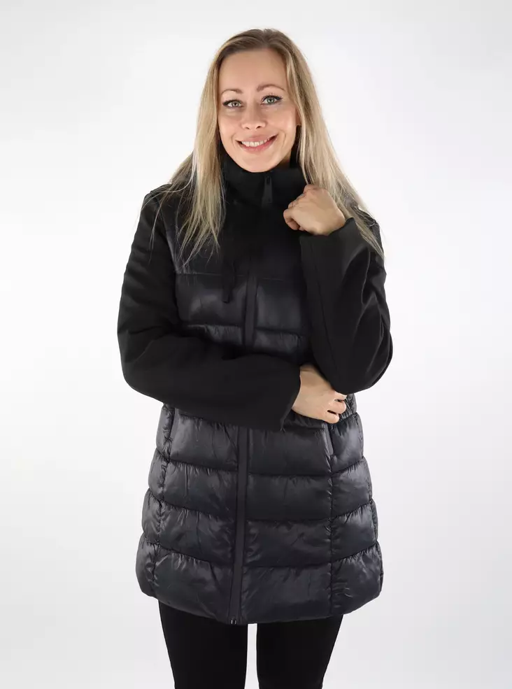 Only lätt toppjacka för damer Mix Puffer svart - Lättviktsjackor för damer - 137054 - 1