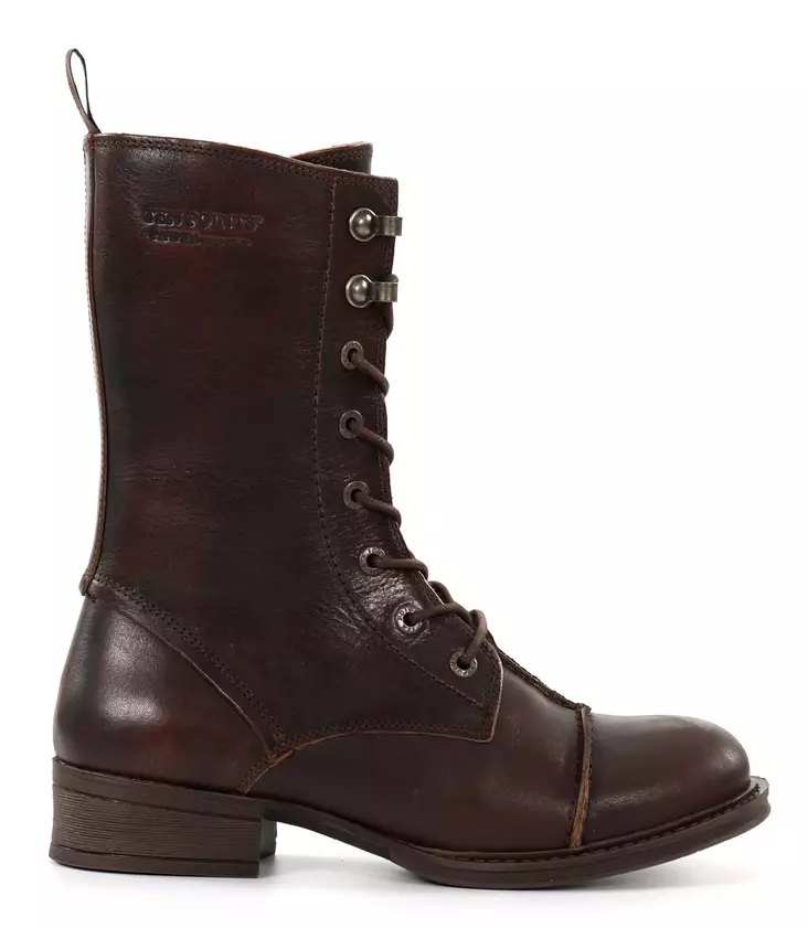 Ten Points dam ankelboots i äkta läder 60366 Pandora Rust - Stövletter och kängor för damer - 137194 - 1