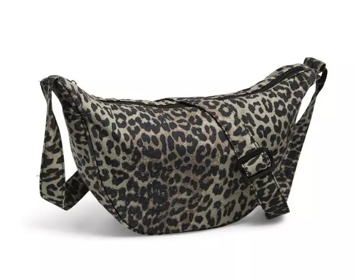 Pieces leopardmönstrad axelväska svart/leo - Handväskor - 137994 - 1