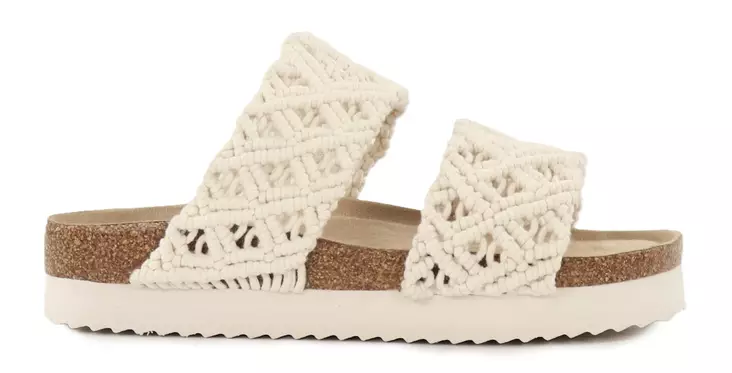 Duffy flätade Mulor 86-11201 beige - Slip-ins för damer - 138134 - 1