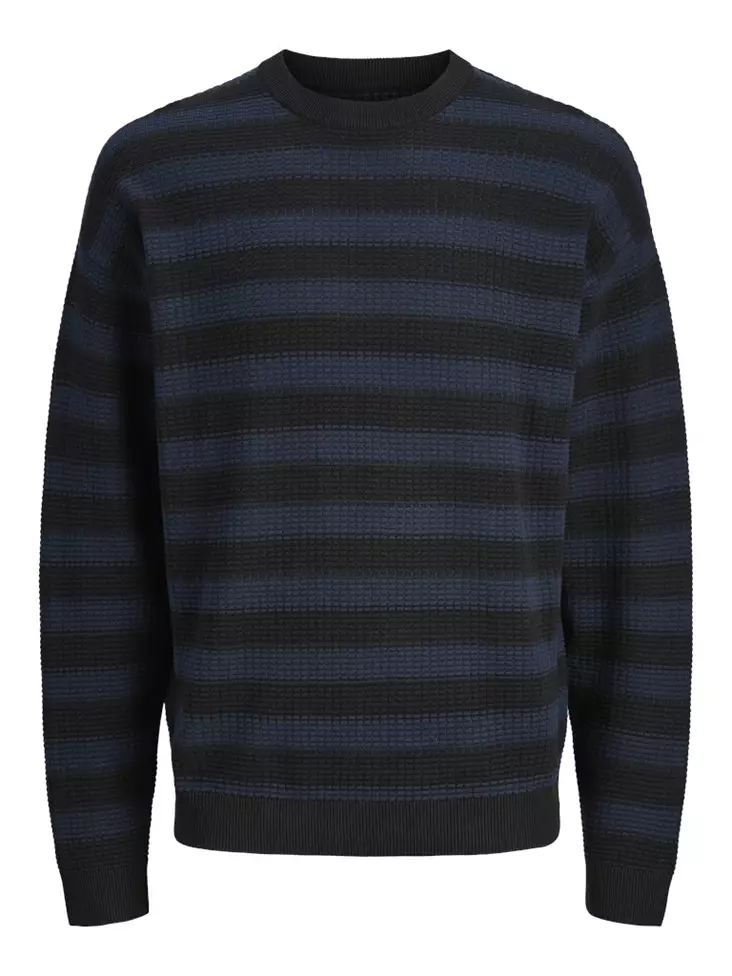 Jack&Jones Herrtröja Grön svart/sky captain - Stickat för herrar - 139814 - 1