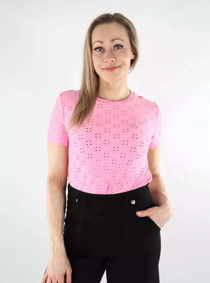 JDY stretch t-shirtpåse för damer, rosa - T-shirts för damer - 138114 - 1