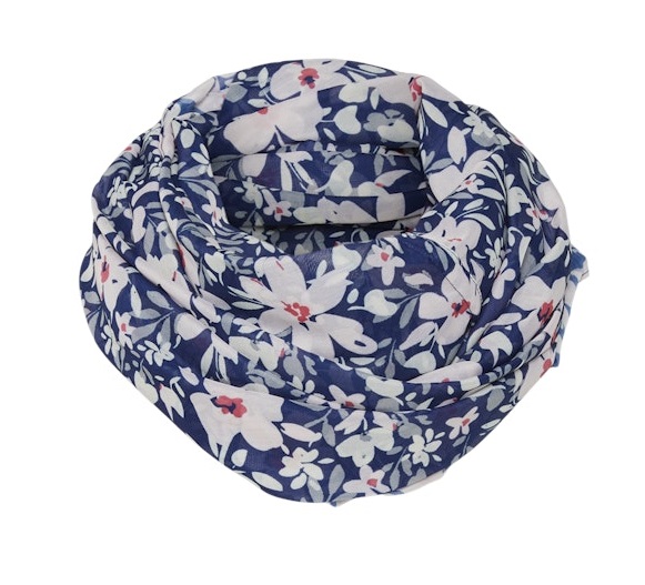 Pieces Tubscarf svart/blomma sty - Halsdukar för damer - 137004 - 1
