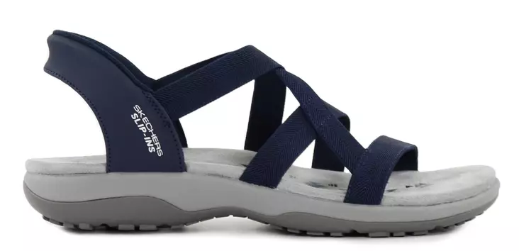 Skechers Dam Slip Ins Sandaler 163460/NVY REGGAE SLIM - STRETCH FLEX marinblå - Skechers sandaler - 140554 - 1