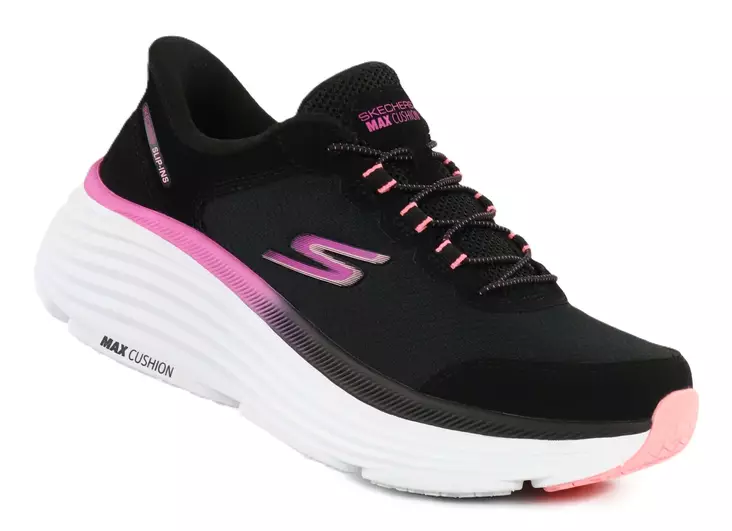 Skechers damsneakers 129474/BKPK MAX CUSHIONING ENDEAVOUR - CARDOVA svart/rosa - Skechers sneakers - 140414 - 1