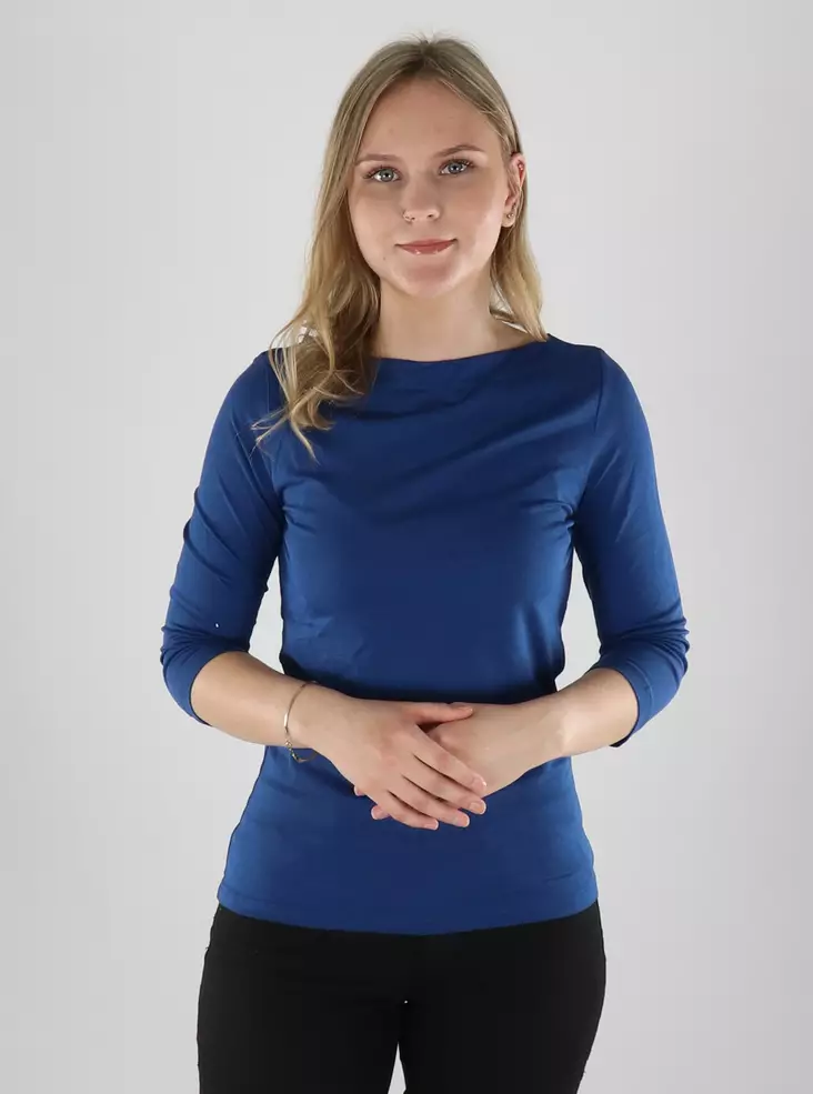 Vero Moda Skjorta VMPANDA MODAL marinblå pion - Långärmade tröjor för  damer - 141294 - 1