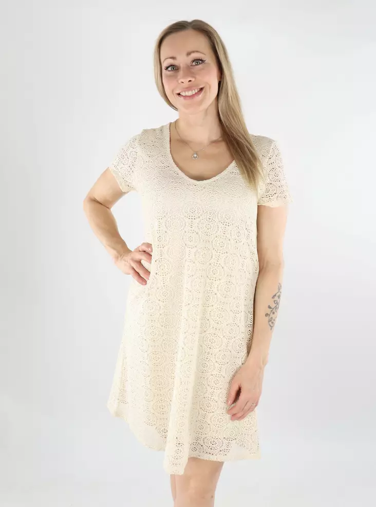 Vero Moda spetsklänning V-Neck birch - Klänningar och tunikor - 138564 - 1