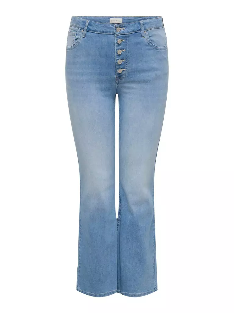 Only Carmakoma Jeans utsvängda ljusblå
