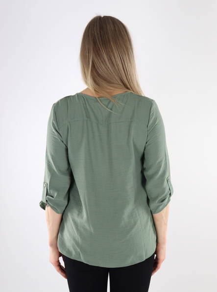 JDY damskjorta Divya 3/4 Seaspray - Långärmade tröjor för  damer - 135345 - 2