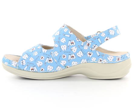 Maskintvättbara Sandaler läder teeth - Arbetsskor för damer - 126975 - 2